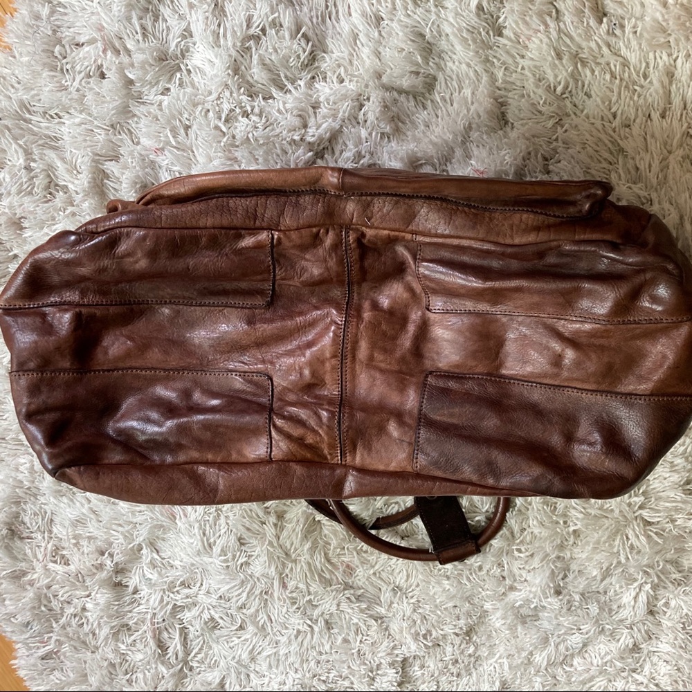 NWT Campomaggi Italian leather weekender bag - Picture 5 of 12